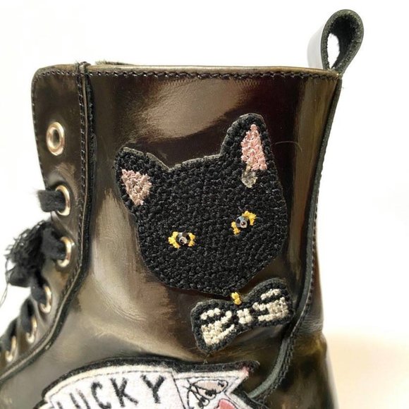 Ermanno Scervino Junior Combat Boot Patches 33 - Picture 4 of 13